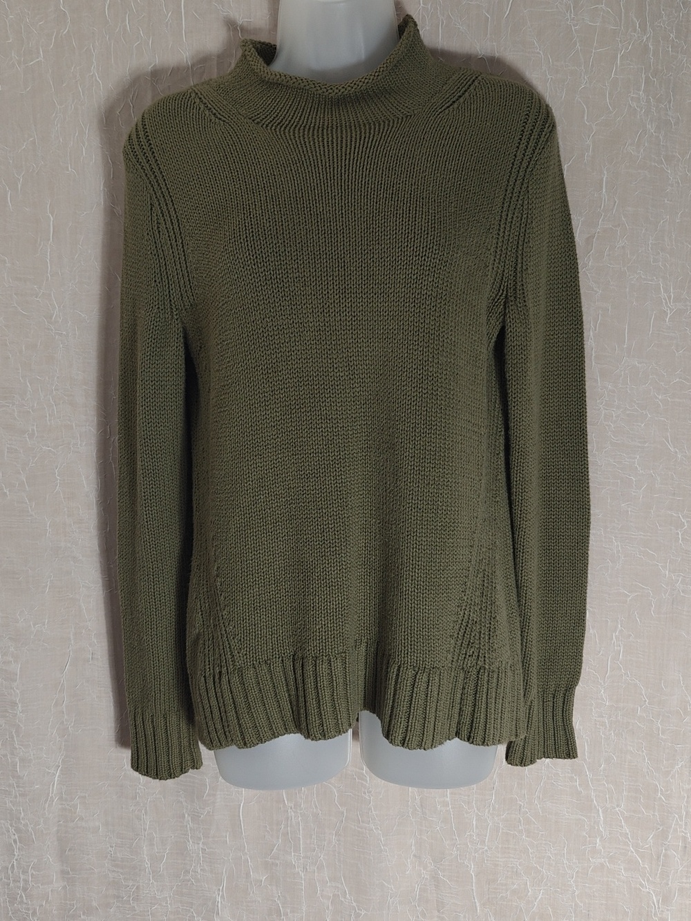 J Crew Roll Neck Cotton Sweater